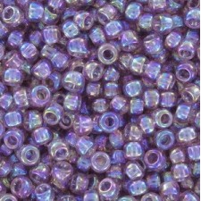 Toho seed beads 8/0 round Transparent-Rainbow Lt Amethyst - TR-08-166
